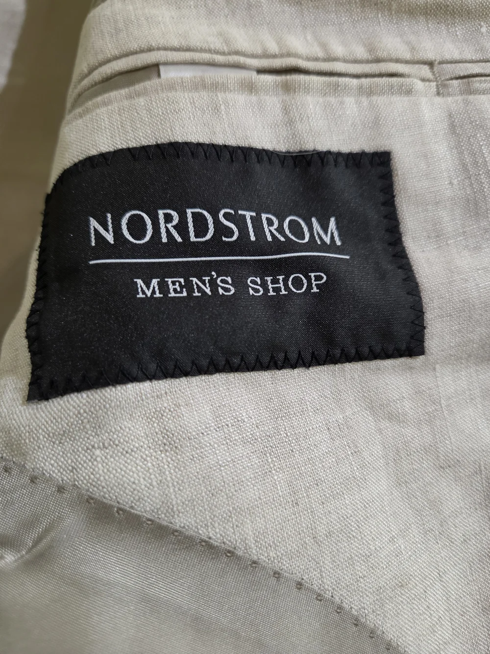 Nordstrom 100% Linen Tan Blazer Sport Coat Fratelli Ormezzano Men's 42R